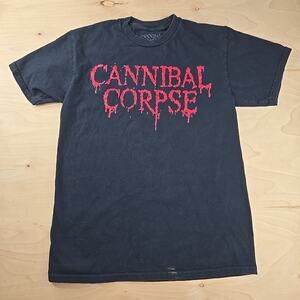CANNIBAL CORPSE cd cvr RED LOGO Official SHIRT M New vile eaten back butchered
